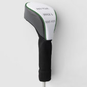 Erstellen Sie Ihr eigenes Weiß  Golf Headcover (angewinkelt)