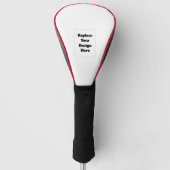 Erstellen Sie Ihr eigenes Weiß  Golf Headcover (Vorderseite)