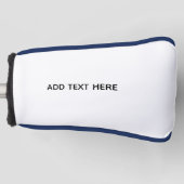 Erstellen Sie Ihr eigenes Weiß Golf Headcover (Vorderseite)