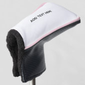 Erstellen Sie Ihr eigenes Weiß Golf Headcover (3/4 Vorderseite)