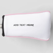 Erstellen Sie Ihr eigenes Weiß Golf Headcover (Vorderseite)