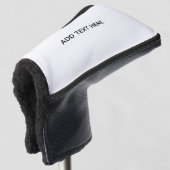 Erstellen Sie Ihr eigenes Weiß Golf Headcover (3/4 Vorderseite)