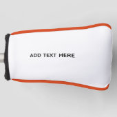 Erstellen Sie Ihr eigenes Weiß Golf Headcover (Vorderseite)