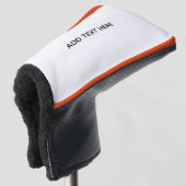 Erstellen Sie Ihr eigenes Weiß Golf Headcover (3/4 Vorderseite)