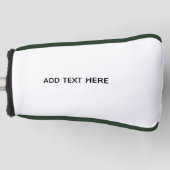 Erstellen Sie Ihr eigenes Weiß Golf Headcover (Vorderseite)
