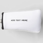 Erstellen Sie Ihr eigenes Weiß Golf Headcover (Vorderseite)