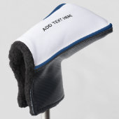 Erstellen Sie Ihr eigenes Weiß Golf Headcover (3/4 Vorderseite)