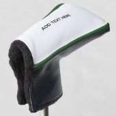 Erstellen Sie Ihr eigenes Weiß Golf Headcover (3/4 Vorderseite)