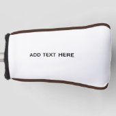 Erstellen Sie Ihr eigenes Weiß Golf Headcover (Vorderseite)