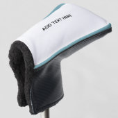 Erstellen Sie Ihr eigenes Weiß Golf Headcover (3/4 Vorderseite)