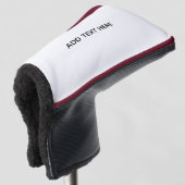 Erstellen Sie Ihr eigenes Weiß Golf Headcover (3/4 Vorderseite)