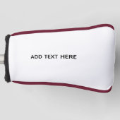 Erstellen Sie Ihr eigenes Weiß Golf Headcover (Vorderseite)