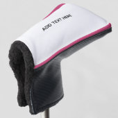 Erstellen Sie Ihr eigenes Weiß Golf Headcover (3/4 Vorderseite)