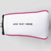 Erstellen Sie Ihr eigenes Weiß Golf Headcover (Vorderseite)