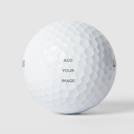 Erstellen Sie Ihr eigenes Weiß  Golfball (Vorderseite)