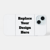Erstellen Sie Ihr eigenes Weiß iPhone 15 Hülle (Rückseite (Horizontal))