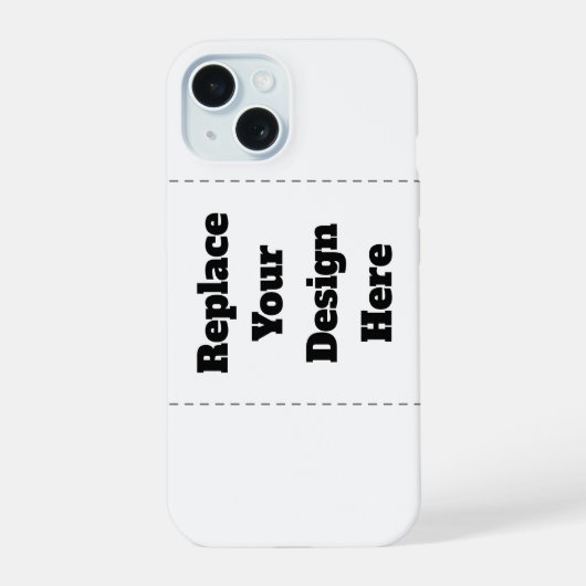 Erstellen Sie Ihr eigenes Weiß iPhone 15 Hülle (Rückseite)