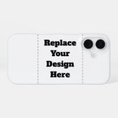 Erstellen Sie Ihr eigenes Weiß iPhone 16 Hülle (Rückseite (Horizontal))