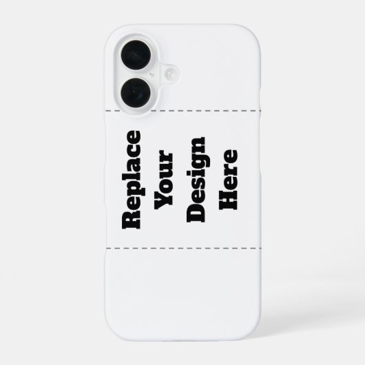 Erstellen Sie Ihr eigenes Weiß iPhone 16 Hülle (Rückseite)