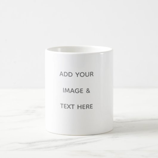 Erstellen Sie Ihr eigenes Weiß Kaffeetasse (Mittel)