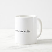 erstellen Sie Ihr eigenes Weiß Kaffeetasse (VorderseiteRechts)