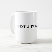 Erstellen Sie Ihr eigenes Weiß Kaffeetasse (Vorderseite Links)