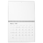 Erstellen Sie Ihr eigenes Weiß Kalender (Feb 2027)