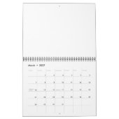 Erstellen Sie Ihr eigenes Weiß Kalender (Mär 2027)