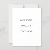 Erstellen Sie Ihr eigenes Weiß Magneteinladung (Vorderseite)