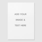 Erstellen Sie Ihr eigenes Weiß Magnetkarte (Vorderseite)