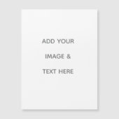 Erstellen Sie Ihr eigenes Weiß Magnetkarte (Vorderseite)