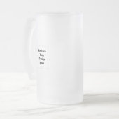 Erstellen Sie Ihr eigenes Weiß  Mattglas Bierglas (Vorderseite Links)