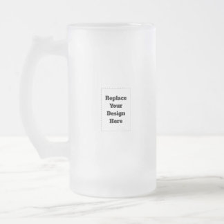 Erstellen Sie Ihr eigenes Weiß Mattglas Bierglas