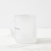 Erstellen Sie Ihr eigenes Weiß Mattglastasse (Vorderseite Links)