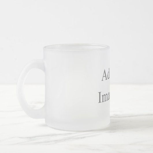 Erstellen Sie Ihr eigenes Weiß Mattglastasse (Links)