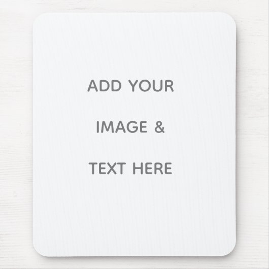 Erstellen Sie Ihr eigenes Weiß Mousepad (Vorne)