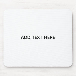 Erstellen Sie Ihr eigenes Weiß Mousepad