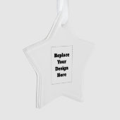 Erstellen Sie Ihr eigenes Weiß Ornament (Vorderseite)