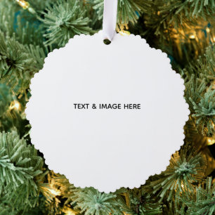 Erstellen Sie Ihr eigenes Weiß Ornament Karte