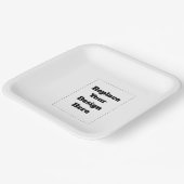 Erstellen Sie Ihr eigenes Weiß  Pappteller (Gewinkelt)