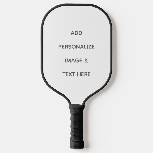 Erstellen Sie Ihr eigenes Weiß Pickleball Schläger (Vorderseite)