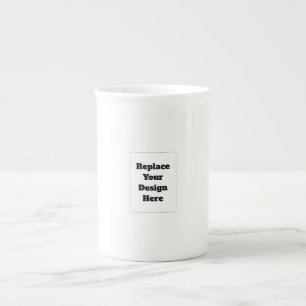 Erstellen Sie Ihr eigenes Weiß Porzellantasse
