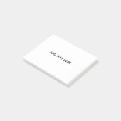 Erstellen Sie Ihr eigenes Weiß Post-it Klebezettel (angewinkelt)