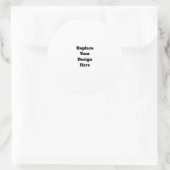 Erstellen Sie Ihr eigenes Weiß Runder Aufkleber (Tasche)