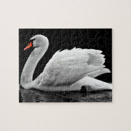 Erstellen Sie Ihr eigenes Weiß-Schwan-Natur-Foto Puzzle