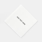 Erstellen Sie Ihr eigenes Weiß Serviette (Ecke)