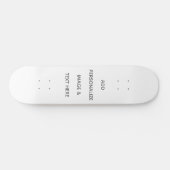 Erstellen Sie Ihr eigenes Weiß Skateboard (Horizontal)