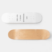 Erstellen Sie Ihr eigenes Weiß Skateboard (Horizontal)