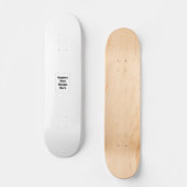 Erstellen Sie Ihr eigenes Weiß Skateboard (Vorderseite)