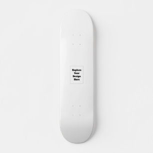 Erstellen Sie Ihr eigenes Weiß Skateboard